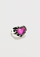 Cargar imagen en el visor de la galería, Anillo Corazón Flamas Edición Especial Rosa de Francia
