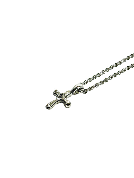 Collar Cruz con Incrustaciones