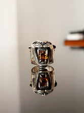 Cargar imagen en el visor de la galería, Anillo Pantera con Cuarzo Citrino Natural