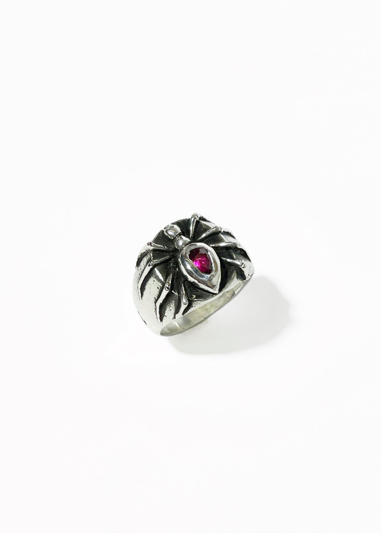 Anillo Araña con Incrustación natural