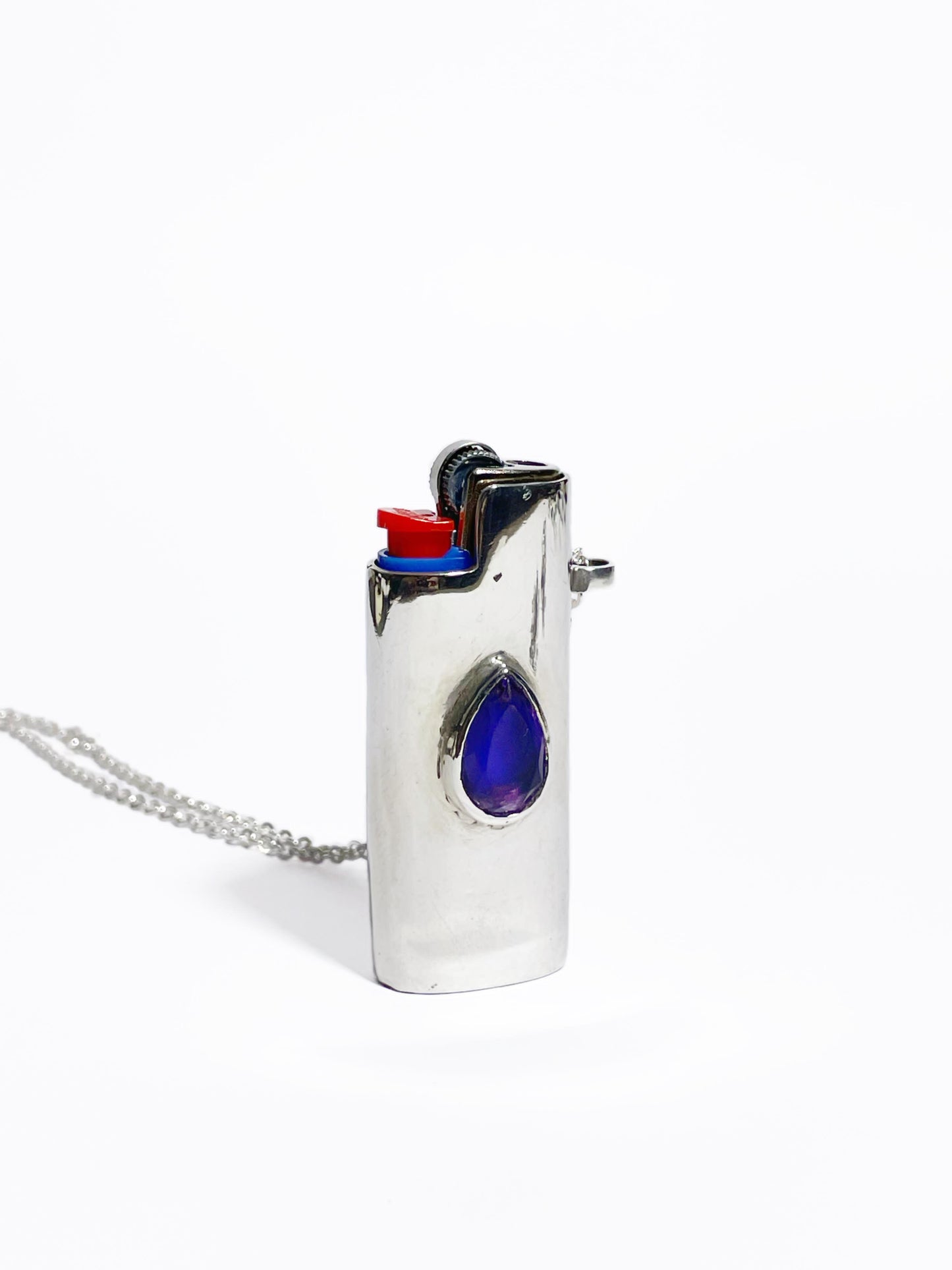 Porta Encendedor Con Gota Amatista