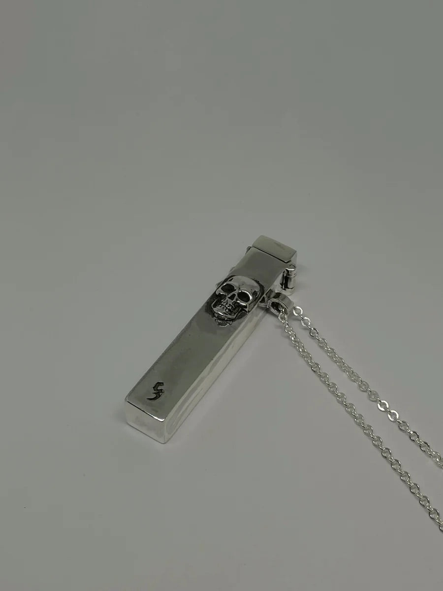 Porta Cigarro de Calavera en Plata