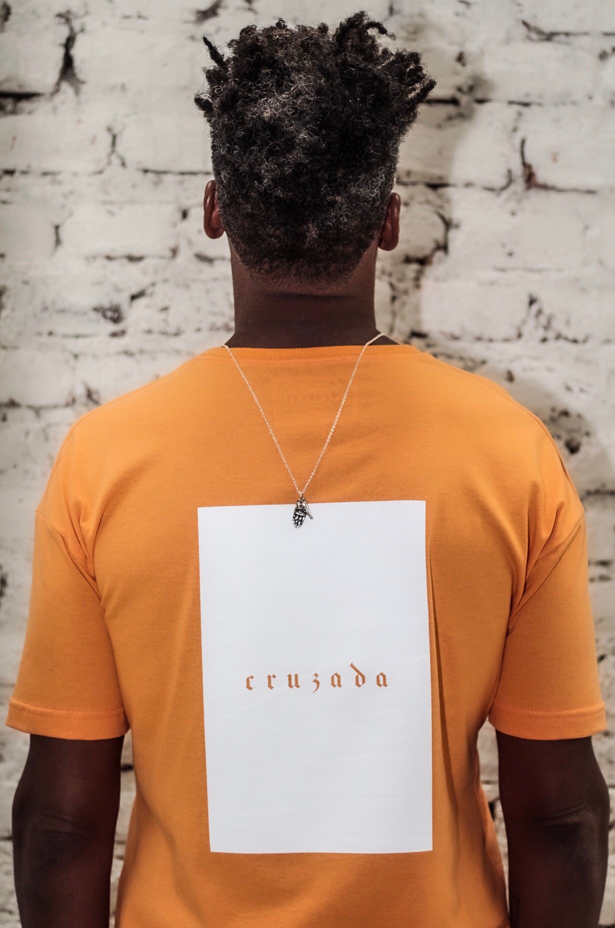 Playera Cruzada Naranja