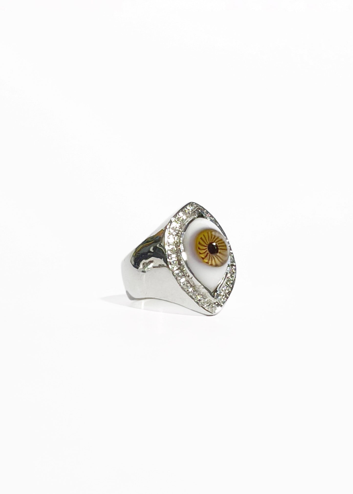 Anillo Ojo Transversal con Incrustaciones