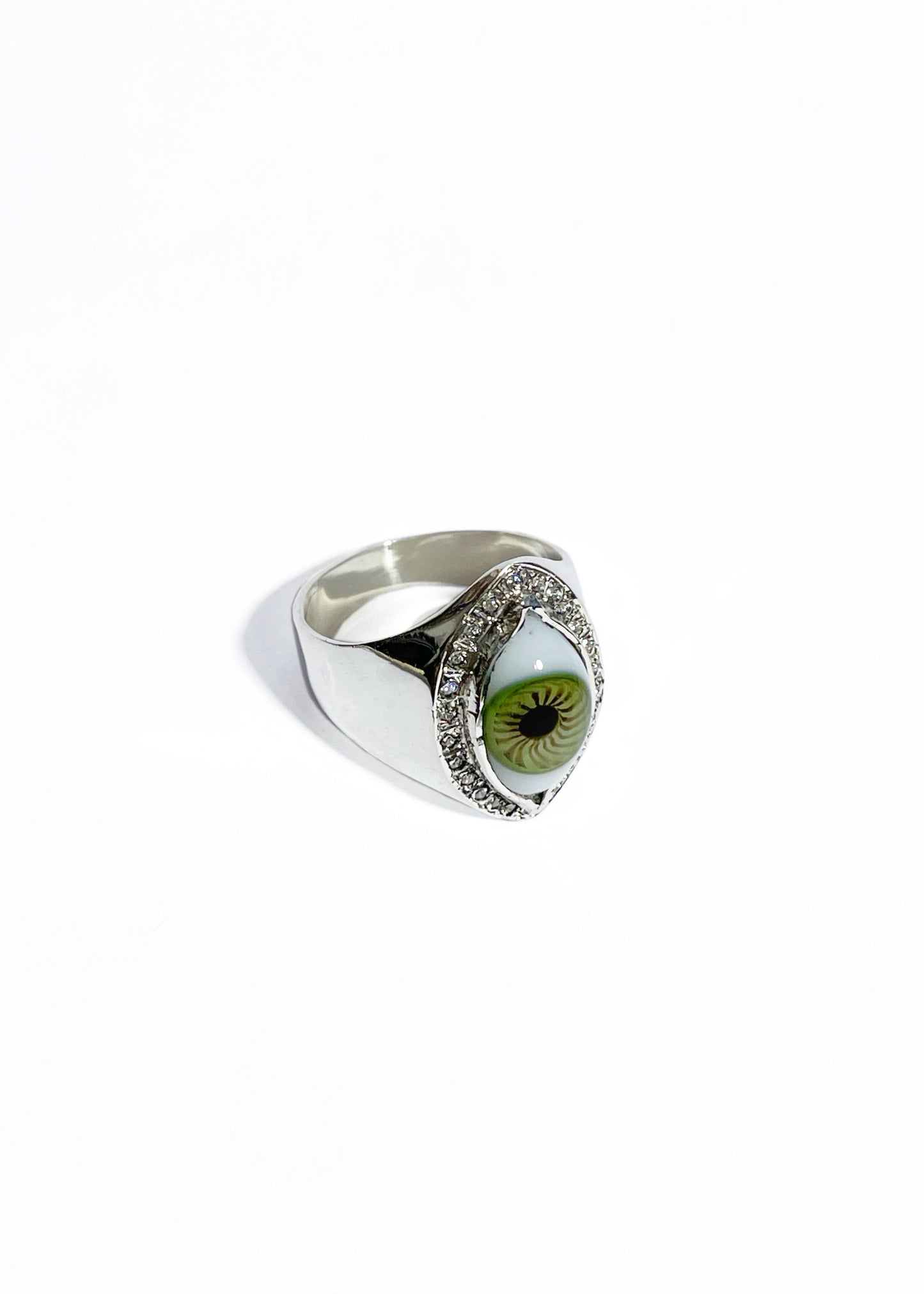 Anillo Ojo Transversal con Incrustaciones