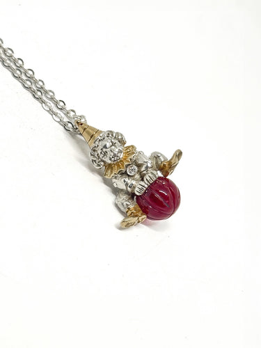 Collar Payaso con Pelota Cristal de Color