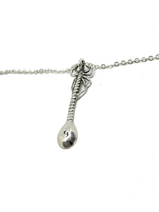 Collar Cuchara Araña con Esmeraldas