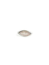 Cargar imagen en el visor de la galería, Anillo Marquiz con Cuarzo Rosa Horizontal