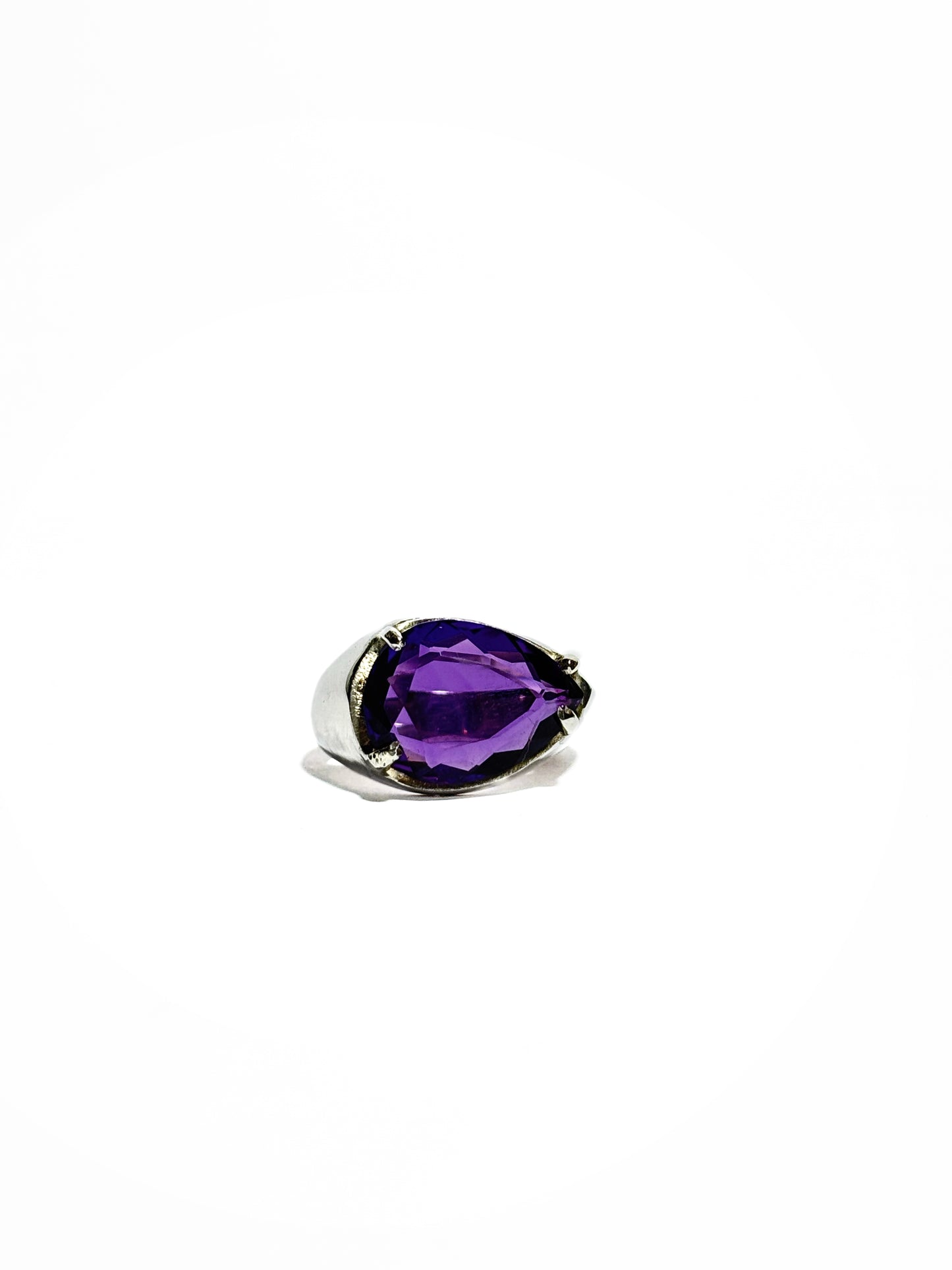 Anillo Gota Transversal con pidra