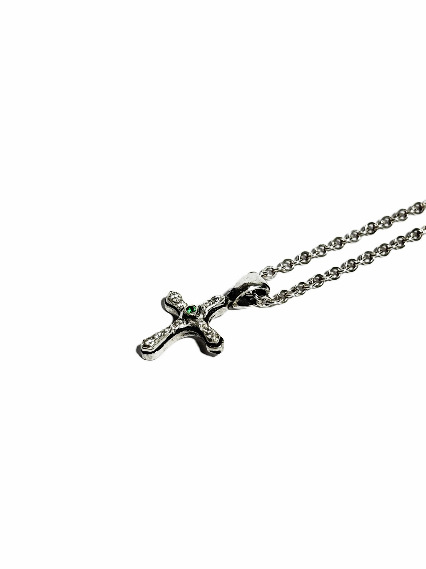 Collar Cruz con Incrustaciones