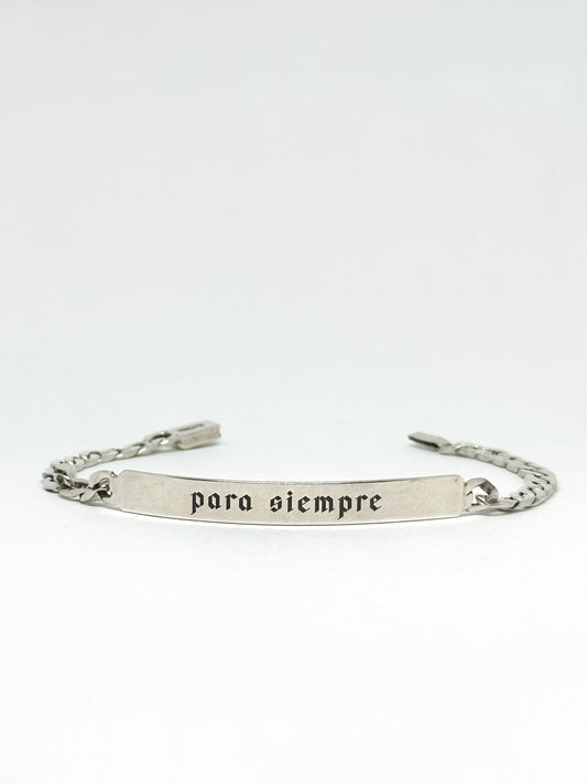 Pulsera Barbada con Placa Personalizada Mini