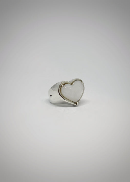 Anillo Corazón Con Piedra