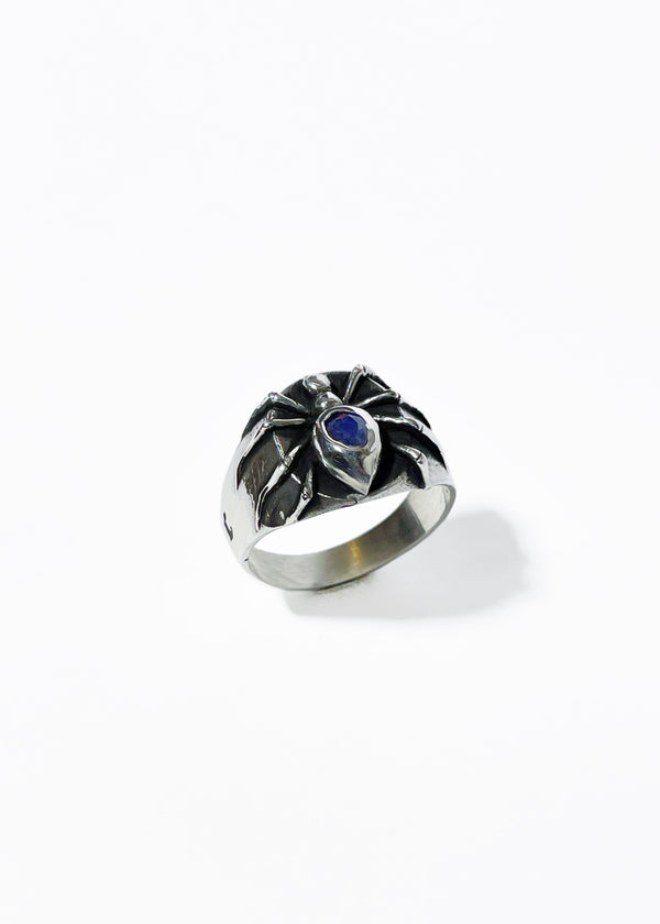 Anillo Araña con Incrustación natural