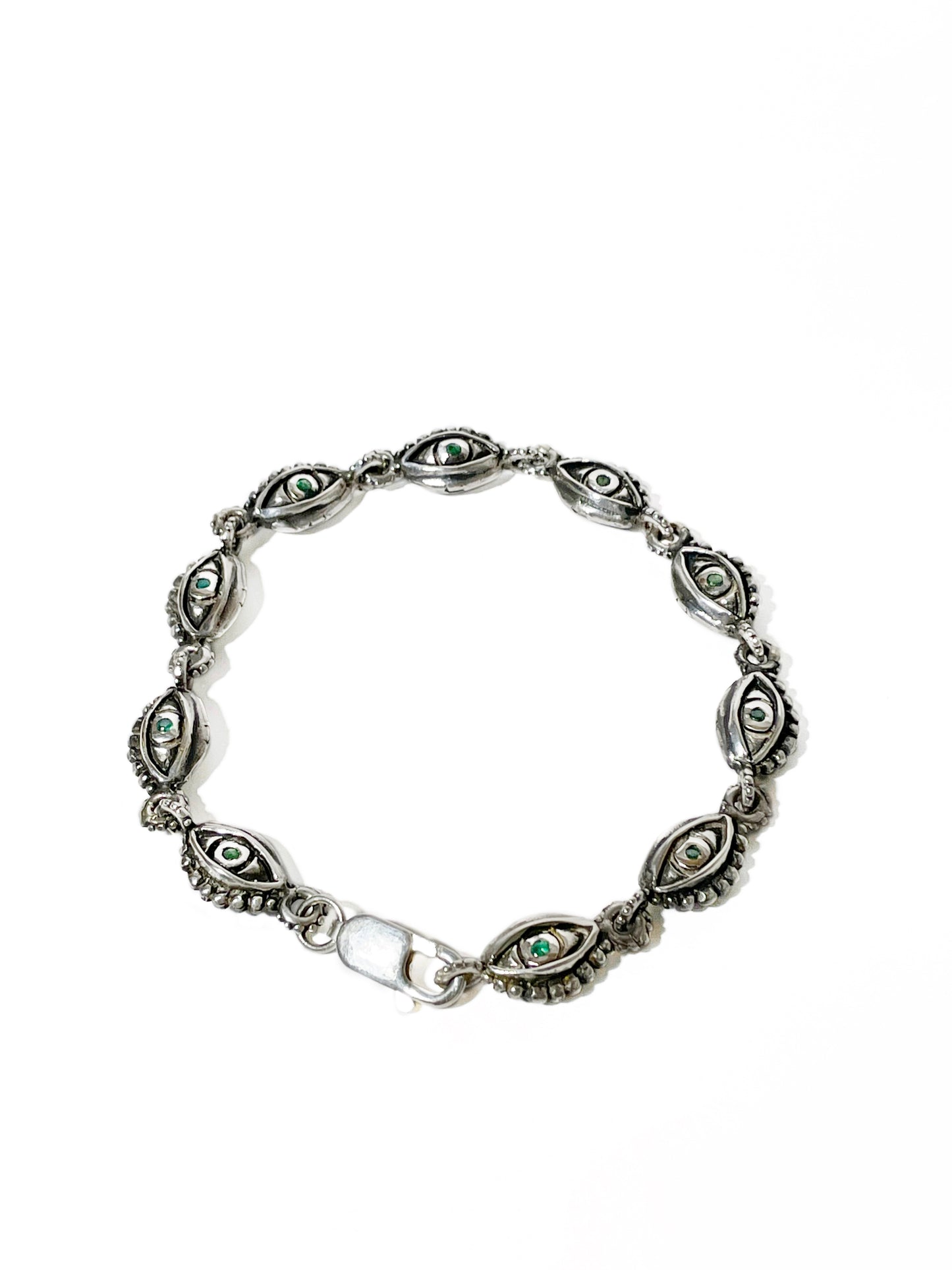 Pulsera de Ojos Edición Especial con Incrustaciones de Esmeralda