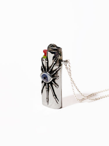 Porta Encendedor con Ojo Azul