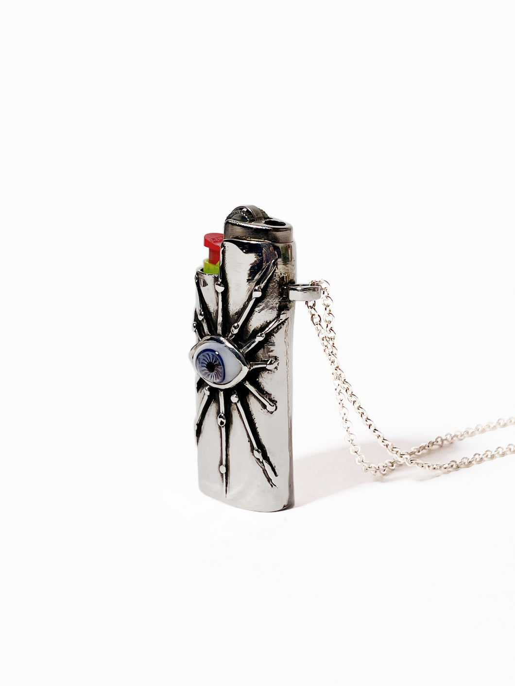 Porta Encendedor con Ojo Azul