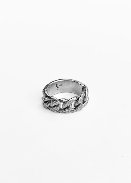 Anillo Barbado con Incrustaciones