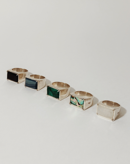 Anillo Caja con Piedra