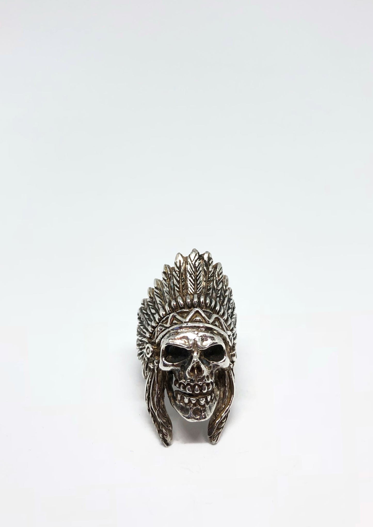Anillo Calavera Jefe Indio