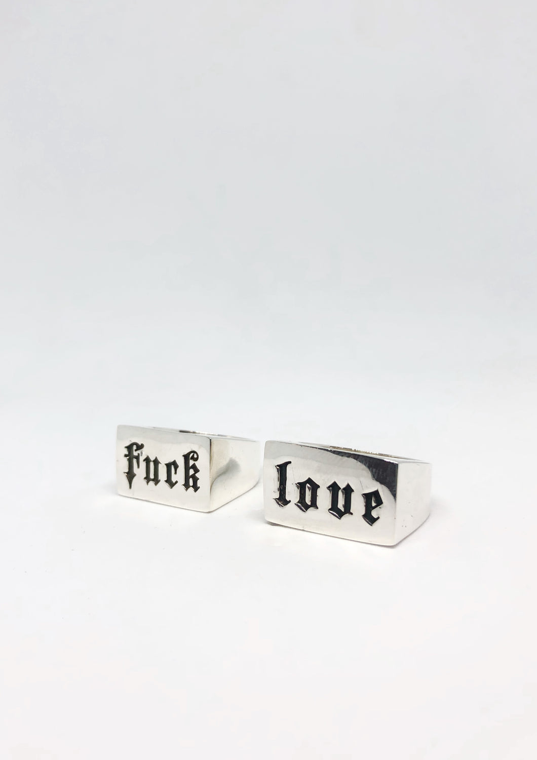 Par de anillo Fuck Love