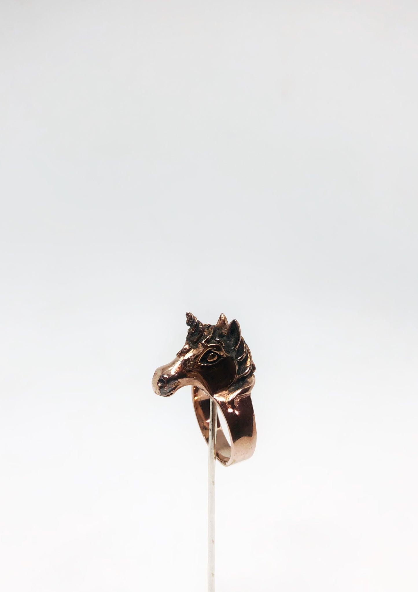 Anillo Unicornio Edición Especial con Baño de Oro Rosa