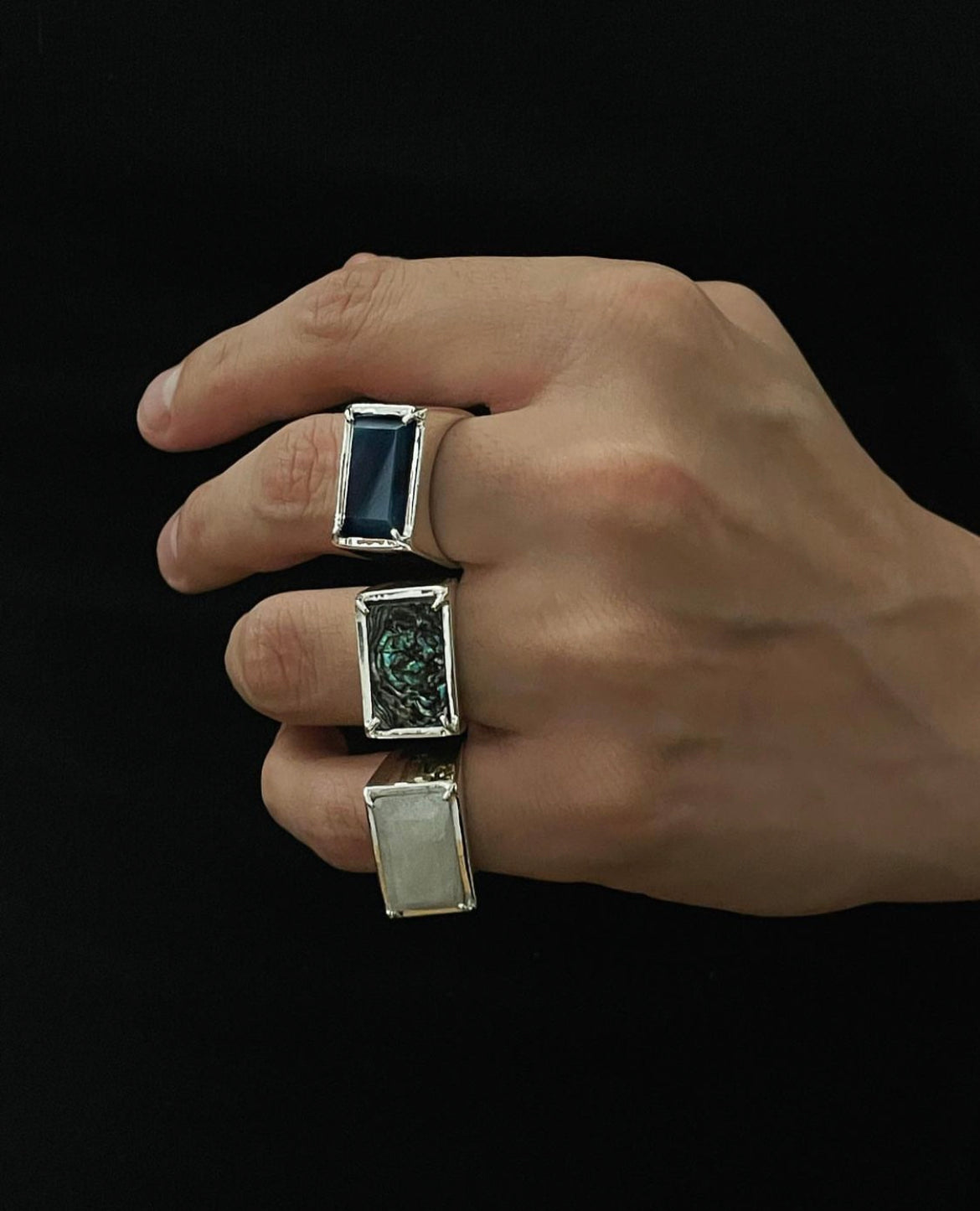 Anillo Caja con Piedra
