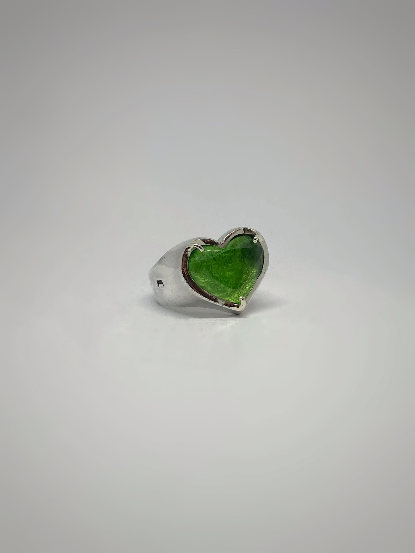 Anillo Corazón Con Cristal