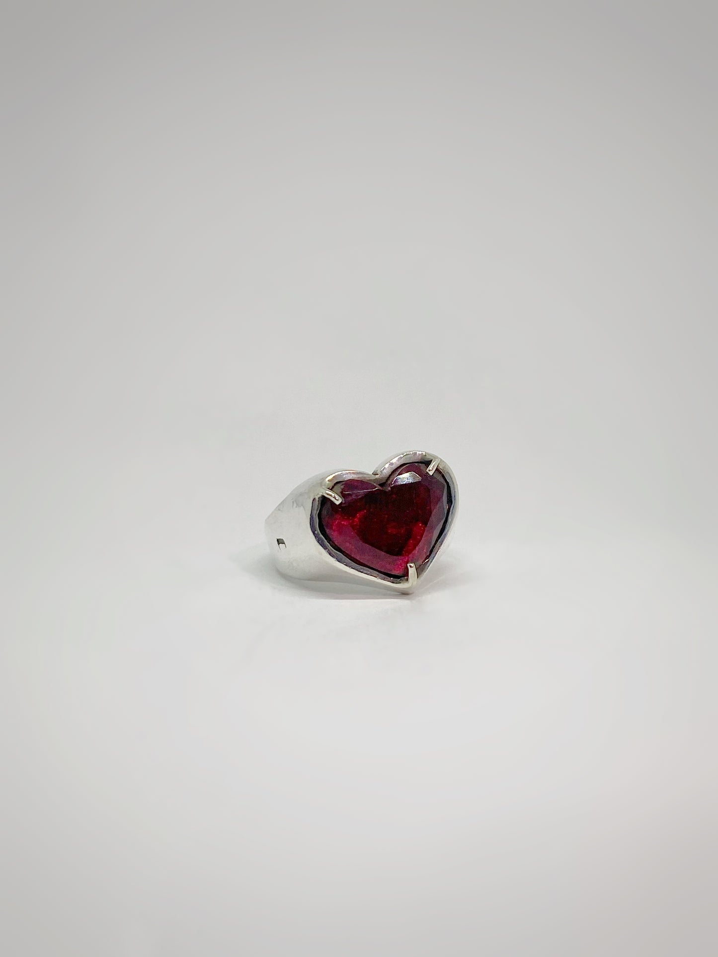 Anillo Corazón Con Cristal