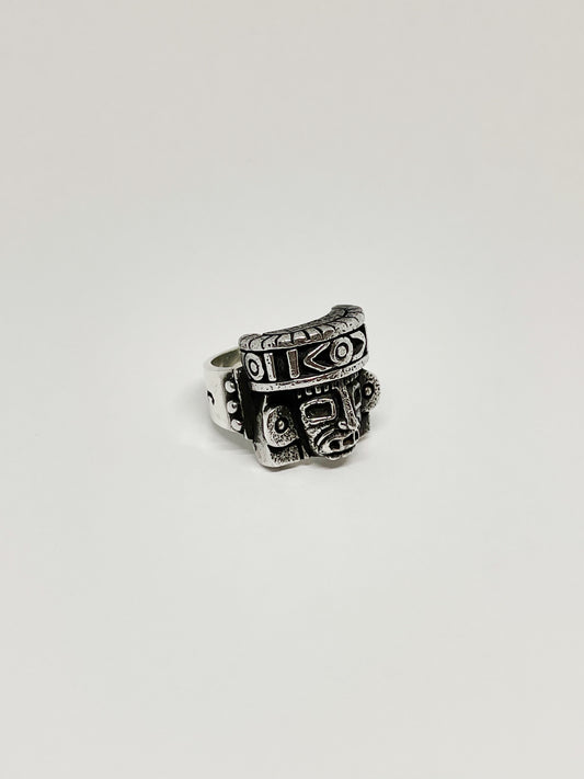 Anillo Huehuetéotl Dios del Fuego