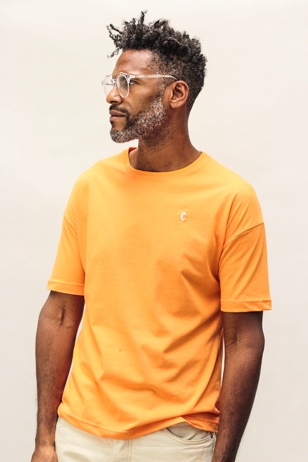 Playera Cruzada Naranja