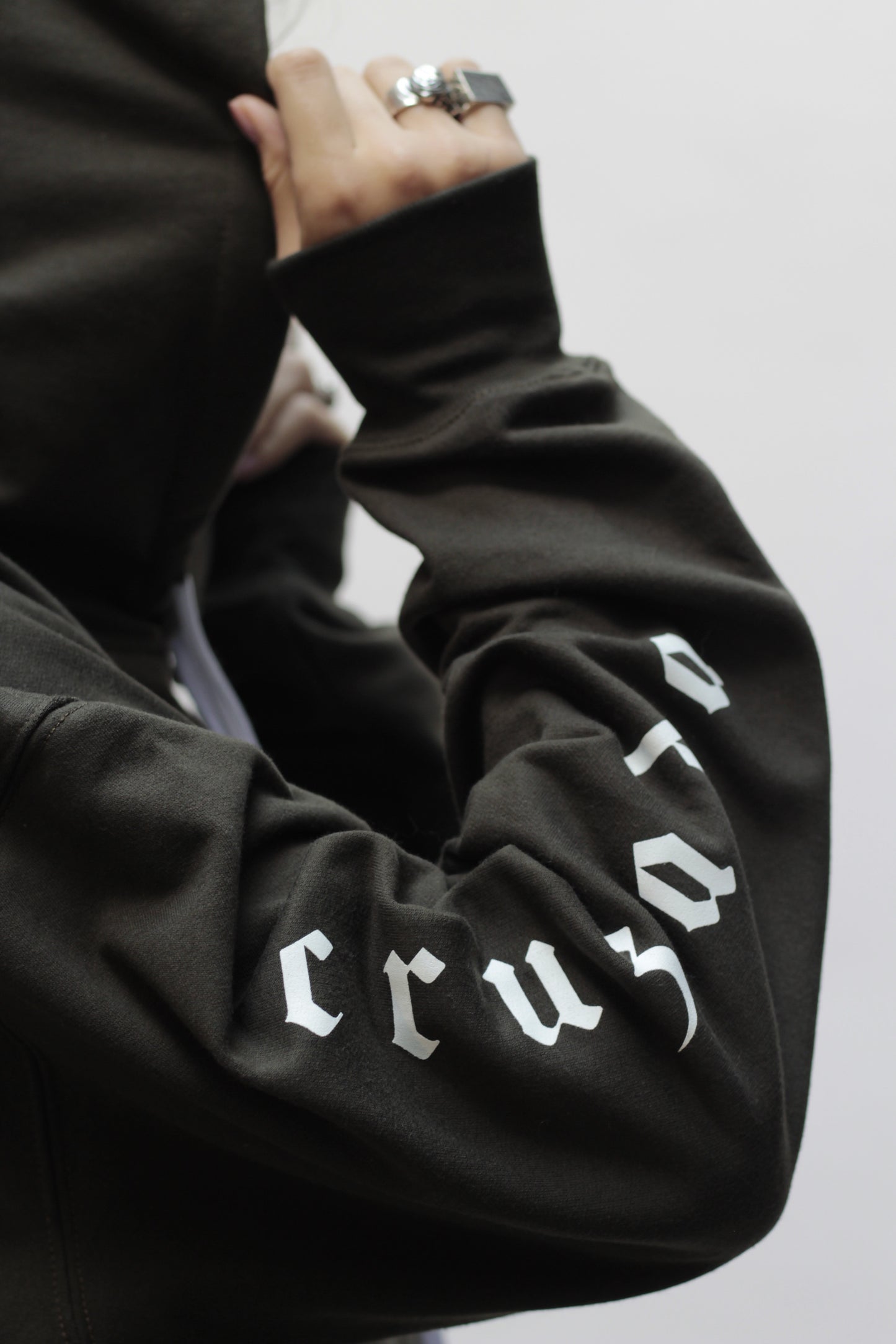 Sudadera Cruzada Verde Militar X